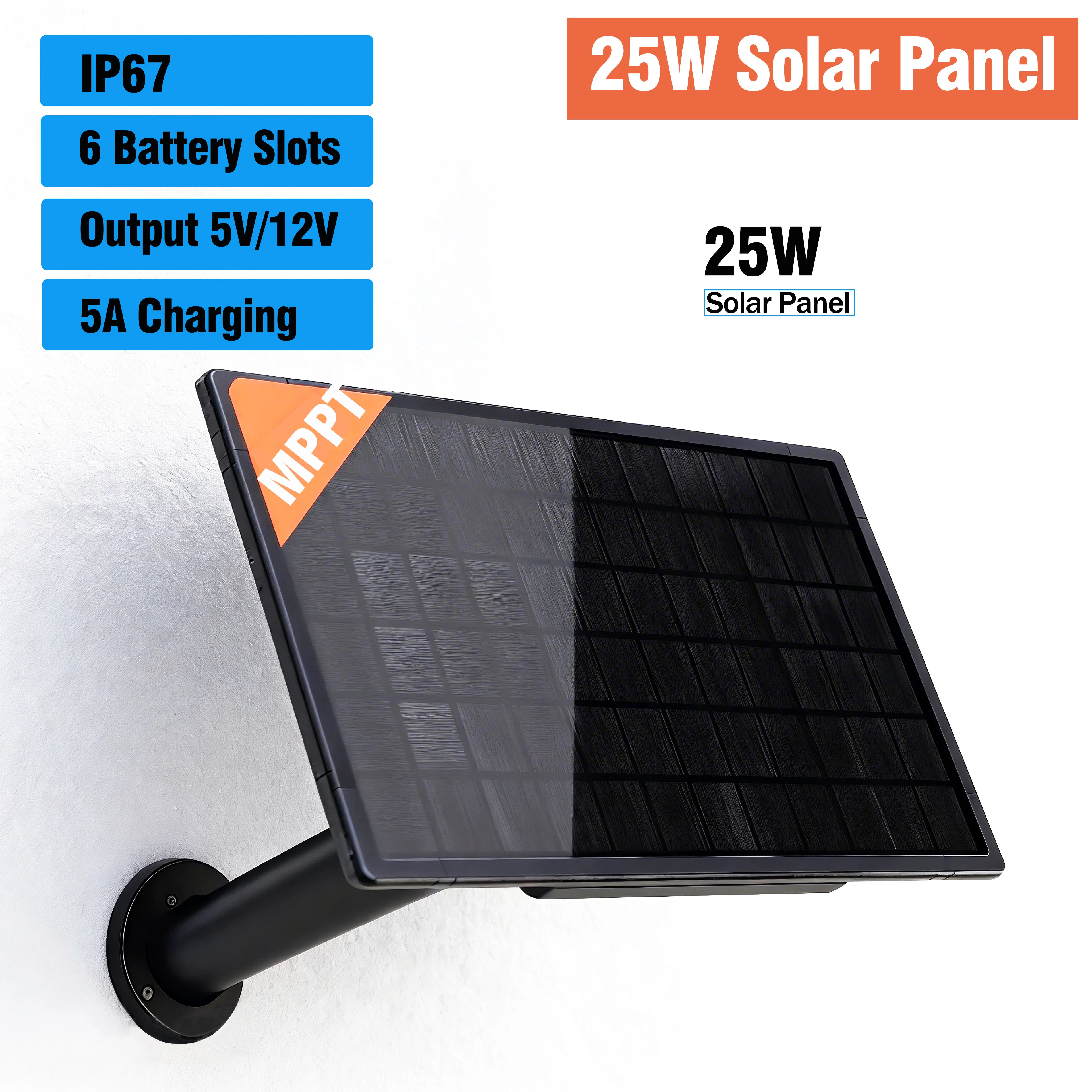 Smart Garden Arduino - 25W MPPT Solar Panel Module Battery