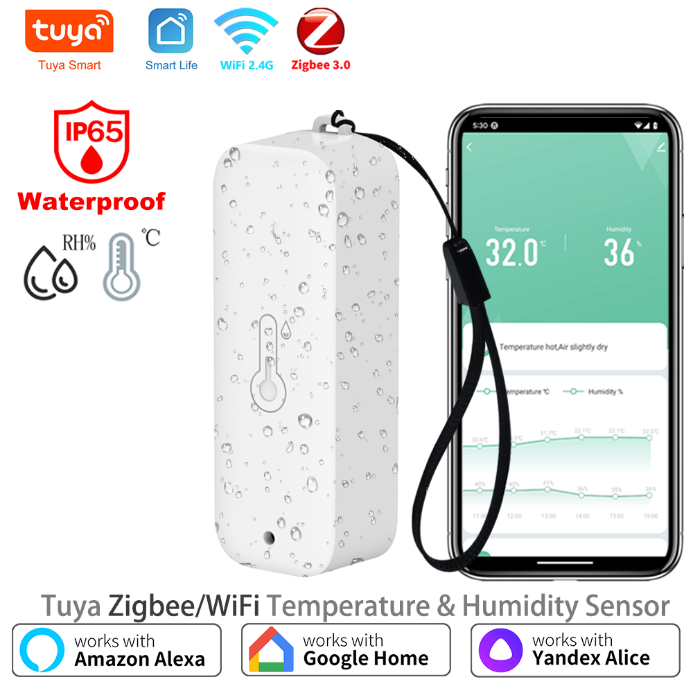 Smart Garden Arduino - Tuya Zigbee/WiFi Outdoor Temperature Humidity Sensor