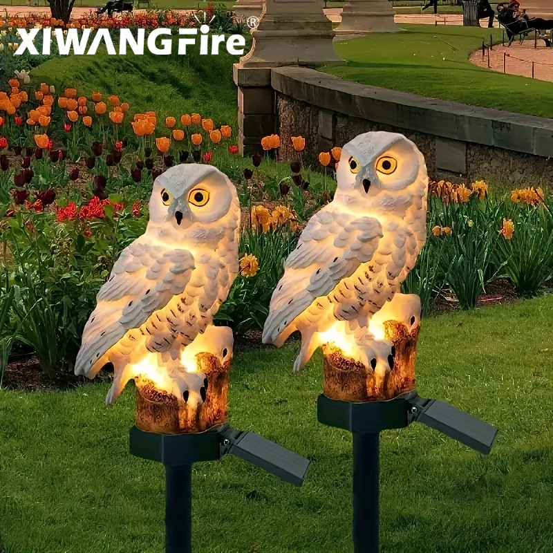 Smart Garden In Home - Solar Owl Statue Garden Light LED