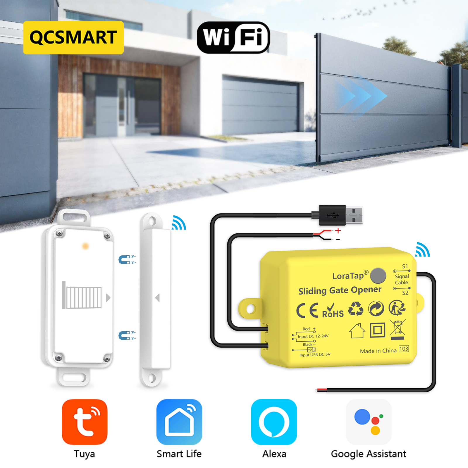 Smart Garden Arduino - QCSMART Sliding Gate Opener Controller IP65