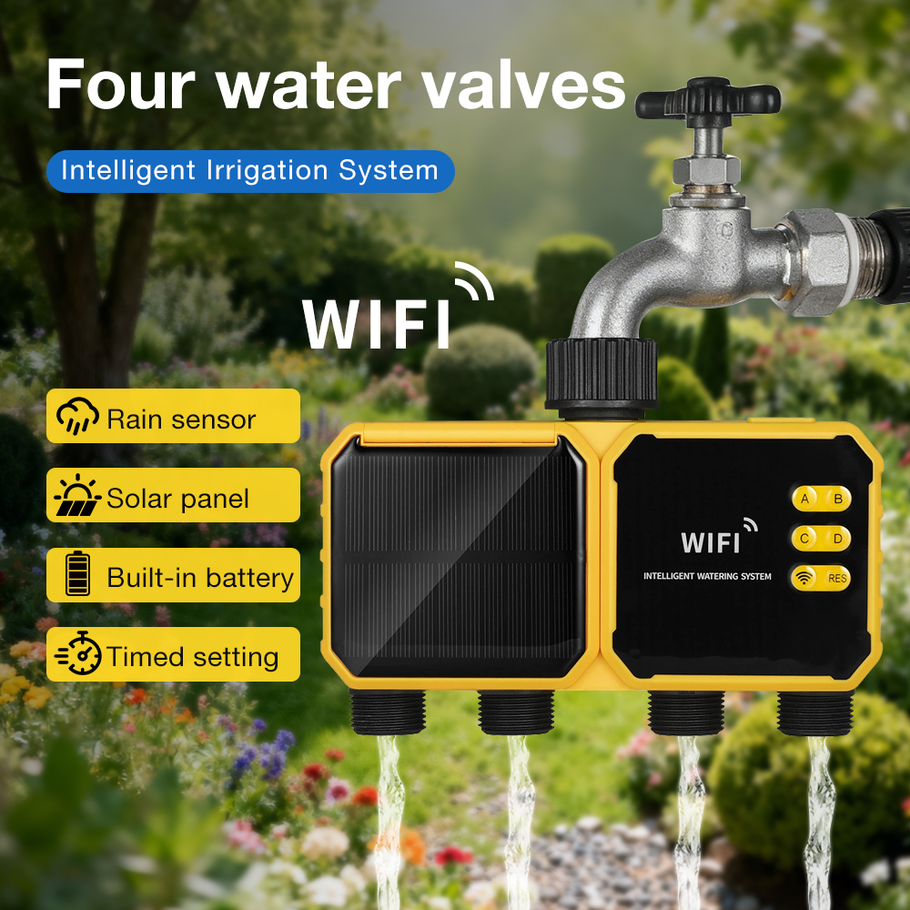 Smart Garden Nursery - WiFi Solar Irrigation Timer 1/2/4 Outlets