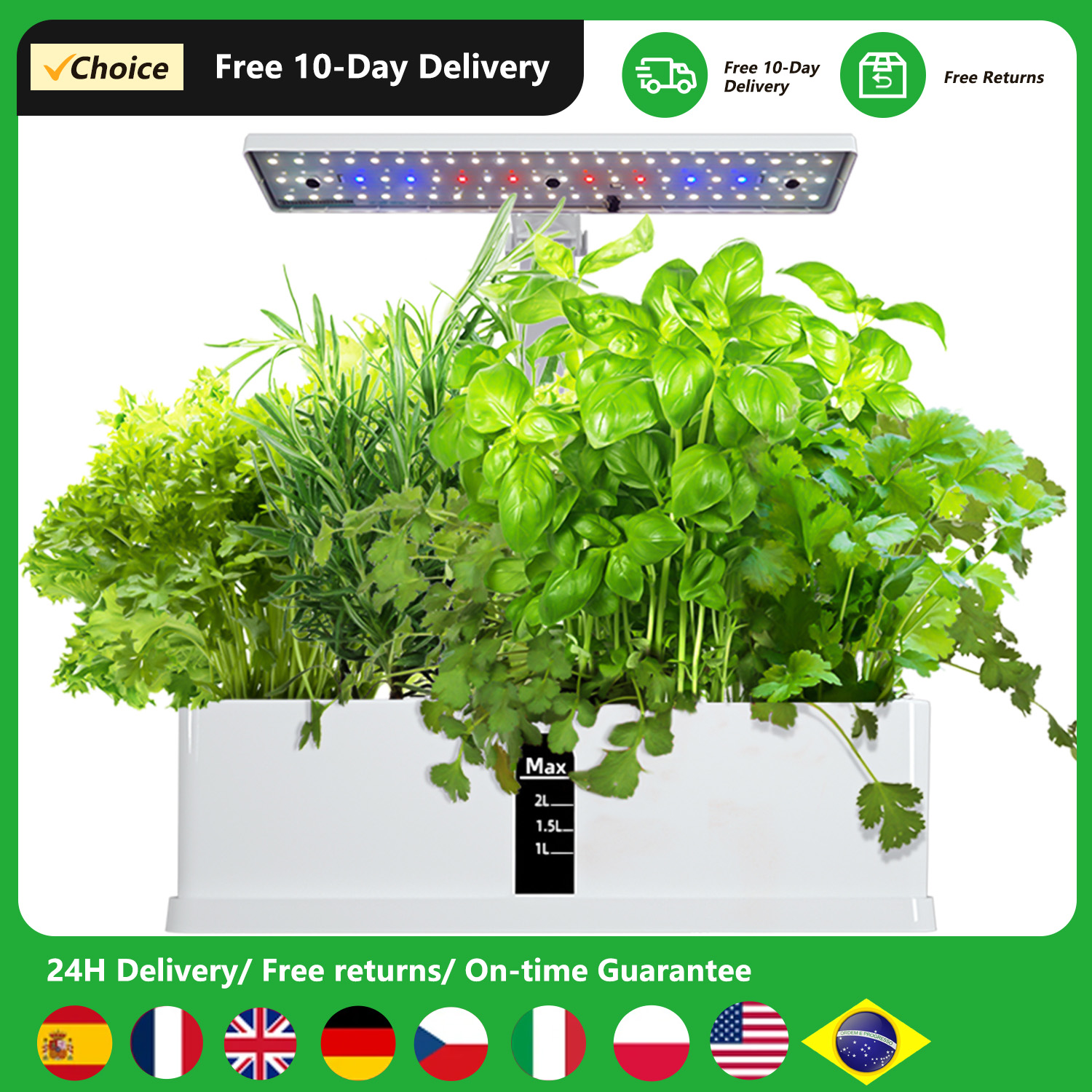 Smart Garden Led Lights - Smart Hydroponics Growing System Indoor Garden