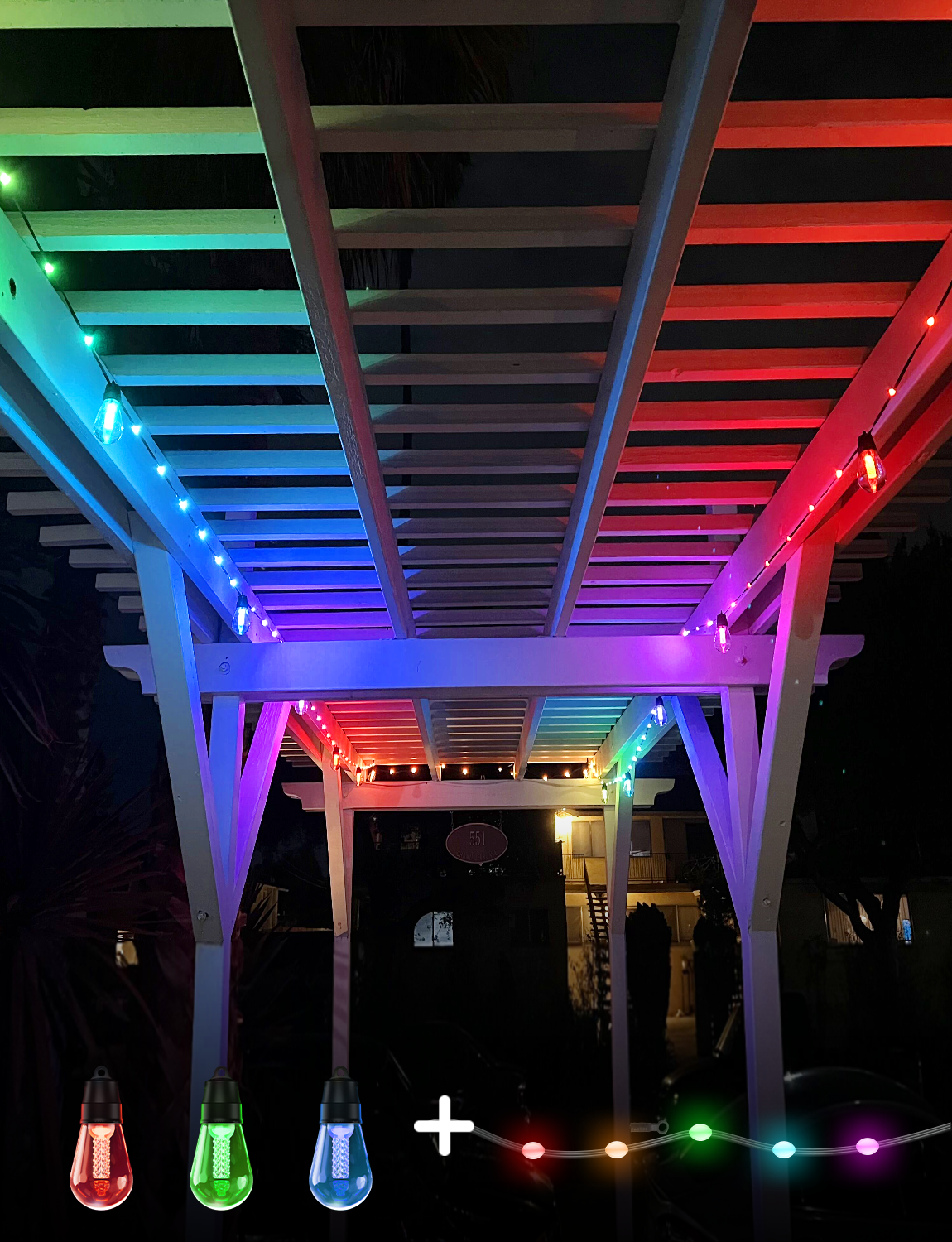 RSH Hot Sale S14 Smart String  - Smart Garden Led Lights ulasan dan harga