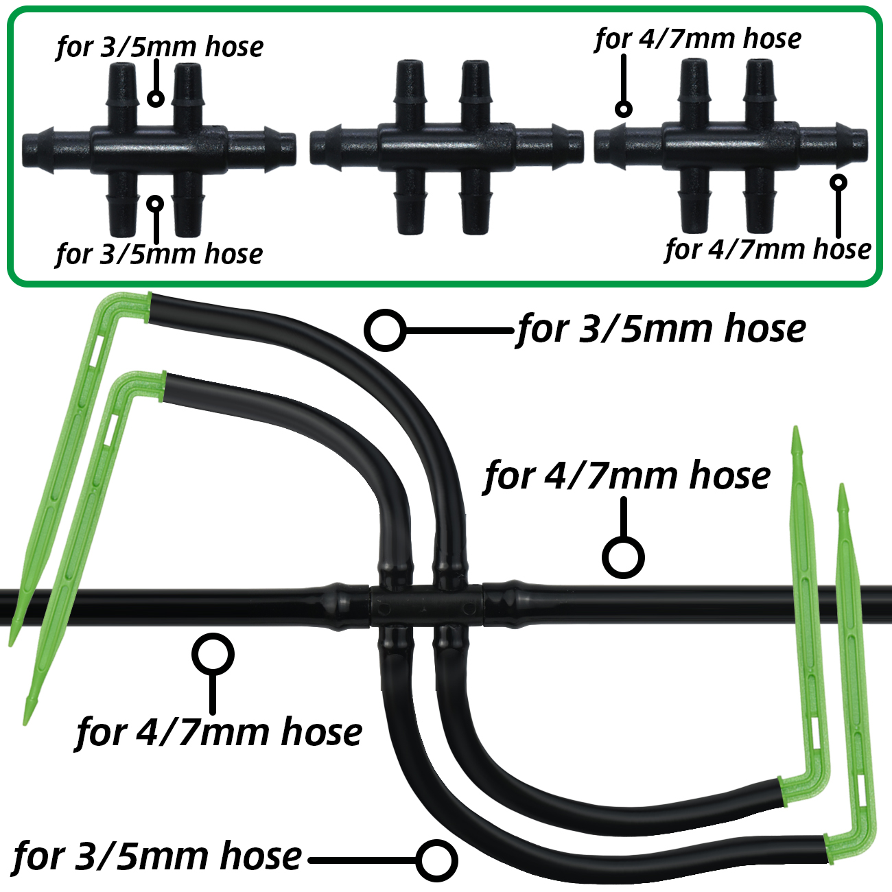 KESLA Garden 4/7mm to 3/5mm Ho - Smart Garden Technology ulasan dan harga