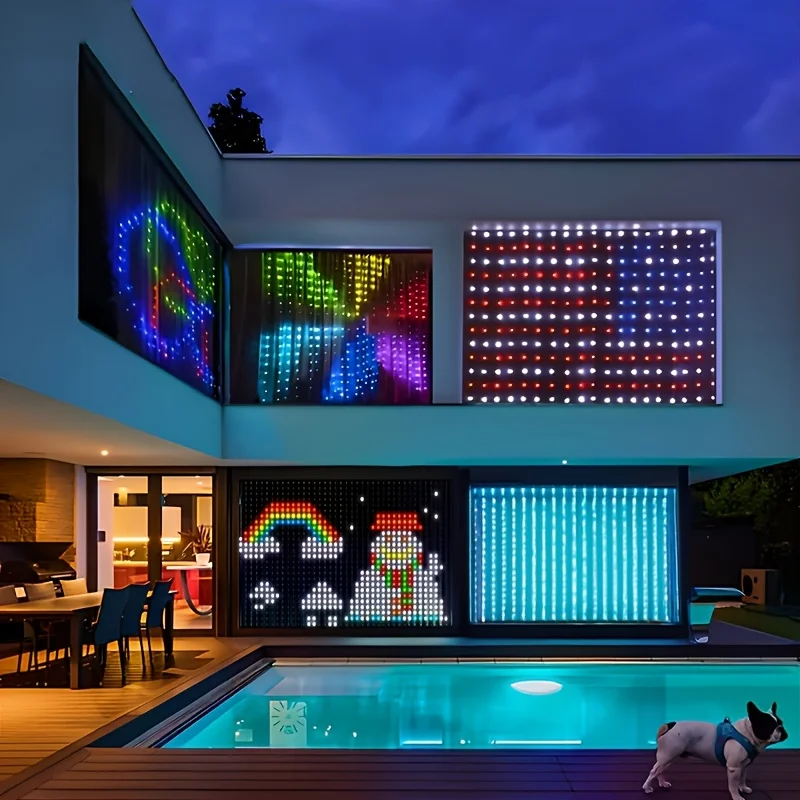 1/2PCS Smart RGB Curtain Light - Smart Garden Led Lights ulasan dan harga