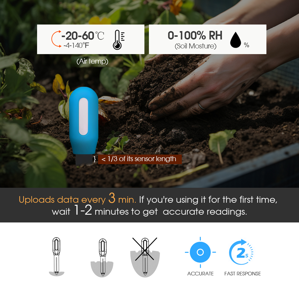 1PCS Tuya Zigbee Soil Sensor H - Smart Garden In Home ulasan dan harga
