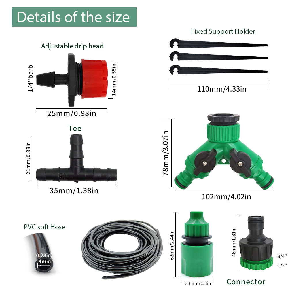 Greenhouse 15M-30M DIY Drip Ir - Smart Garden Technology ulasan dan harga