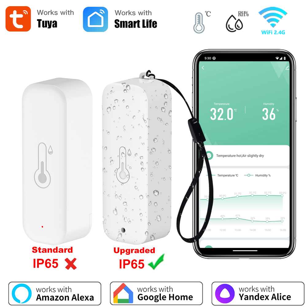 Tuya WiFi IP65 Temperature Hum - Smart Garden Arduino ulasan dan harga
