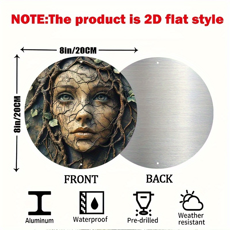 2D Flat, Vintage Aluminum Roun - Smart Garden In Home ulasan dan harga