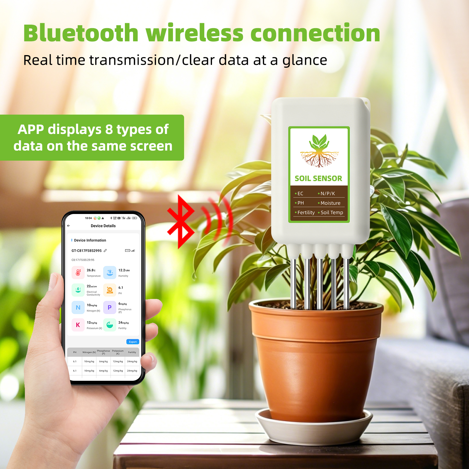 Yieryi Bluetooth 8 in 1 Soil T - Smart Garden Greenhouse ulasan dan harga