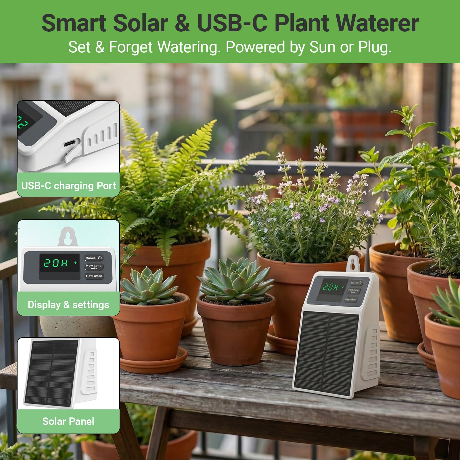 Upgraded Solar Drip Irrigation - Smart Garden Technology ulasan dan harga
