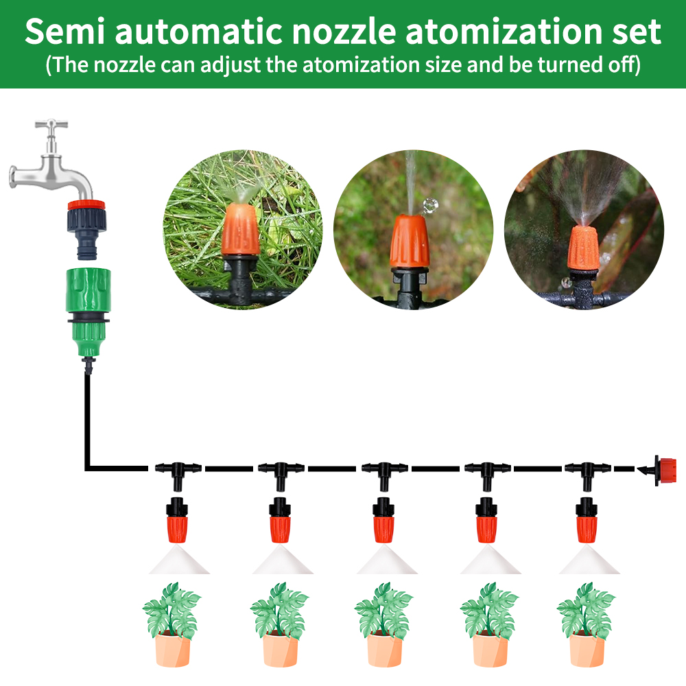 Fog Nozzles Irrigation Kit 5M- - Smart Garden Technology ulasan dan harga