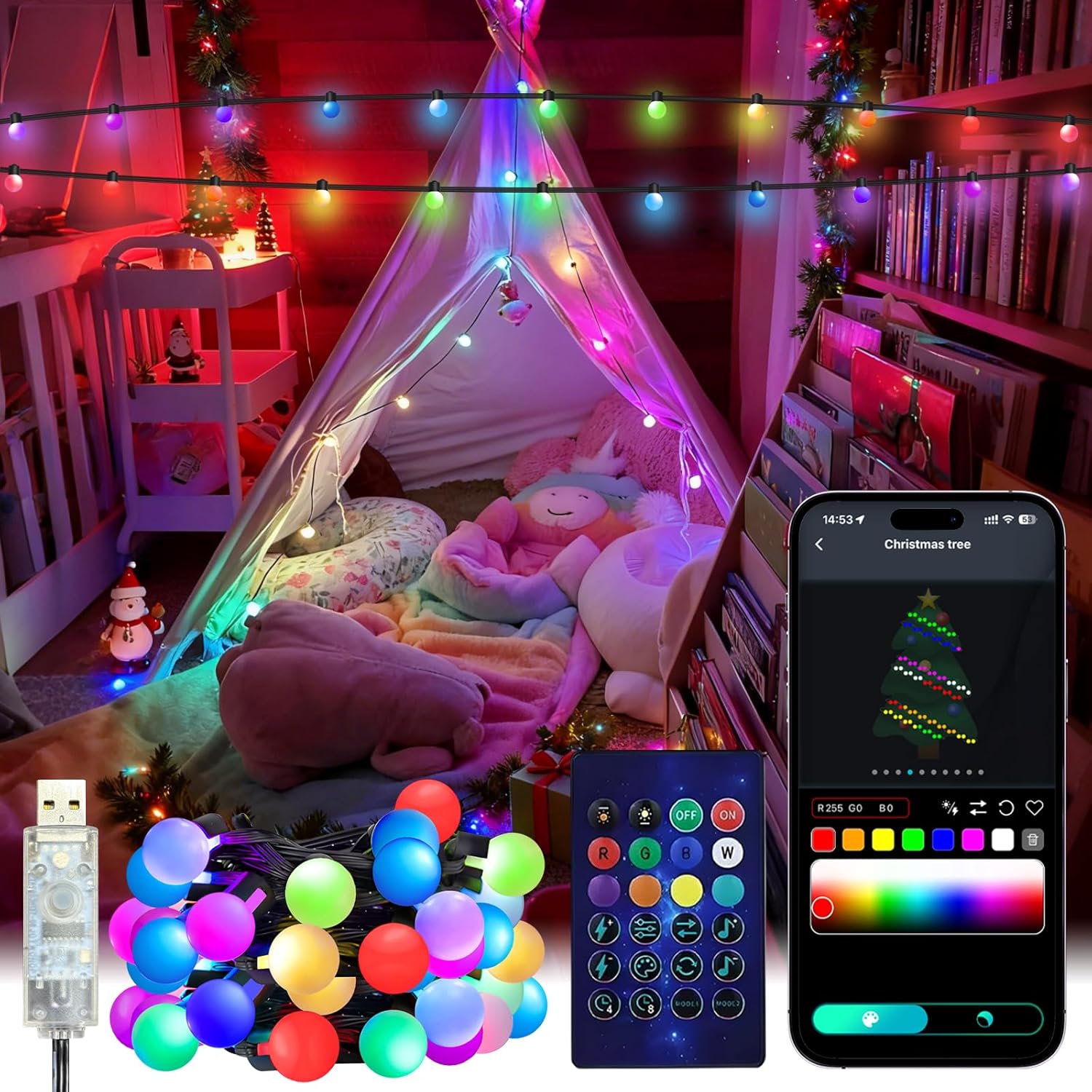 Smart Globe String Lights 5/10 - Smart Garden Led Lights ulasan dan harga