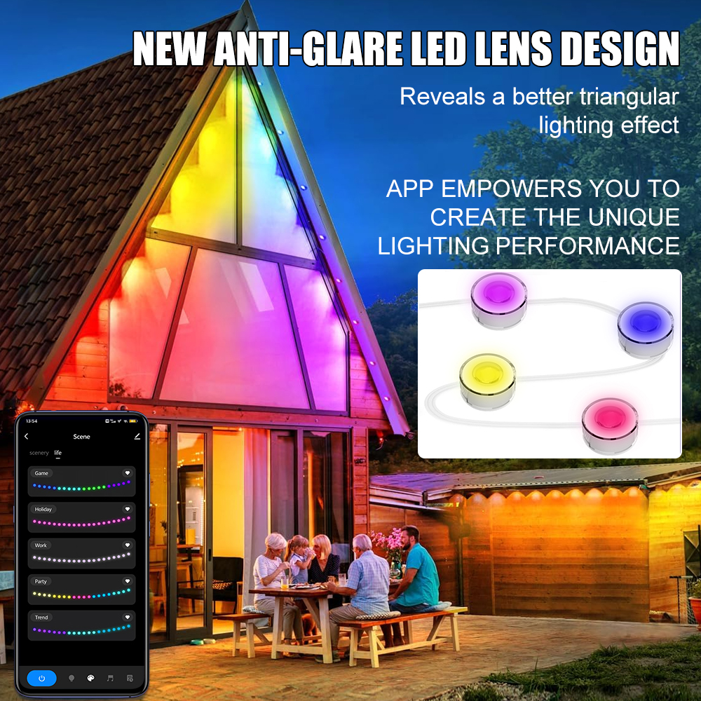 Smart WIFI RGB Eaves Lighting  - Smart Garden Led Lights ulasan dan harga