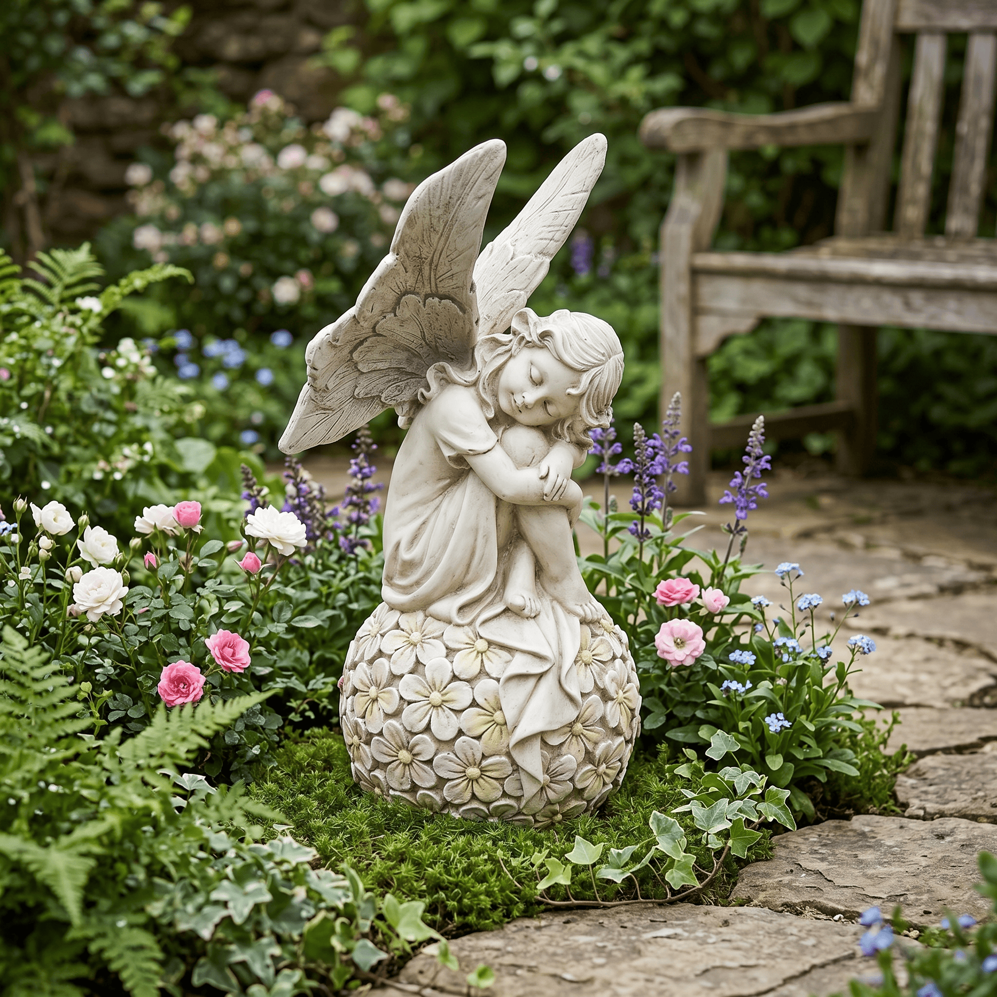 13.2-inch Garden Fairy Statue, - Smart Garden In Home ulasan dan harga