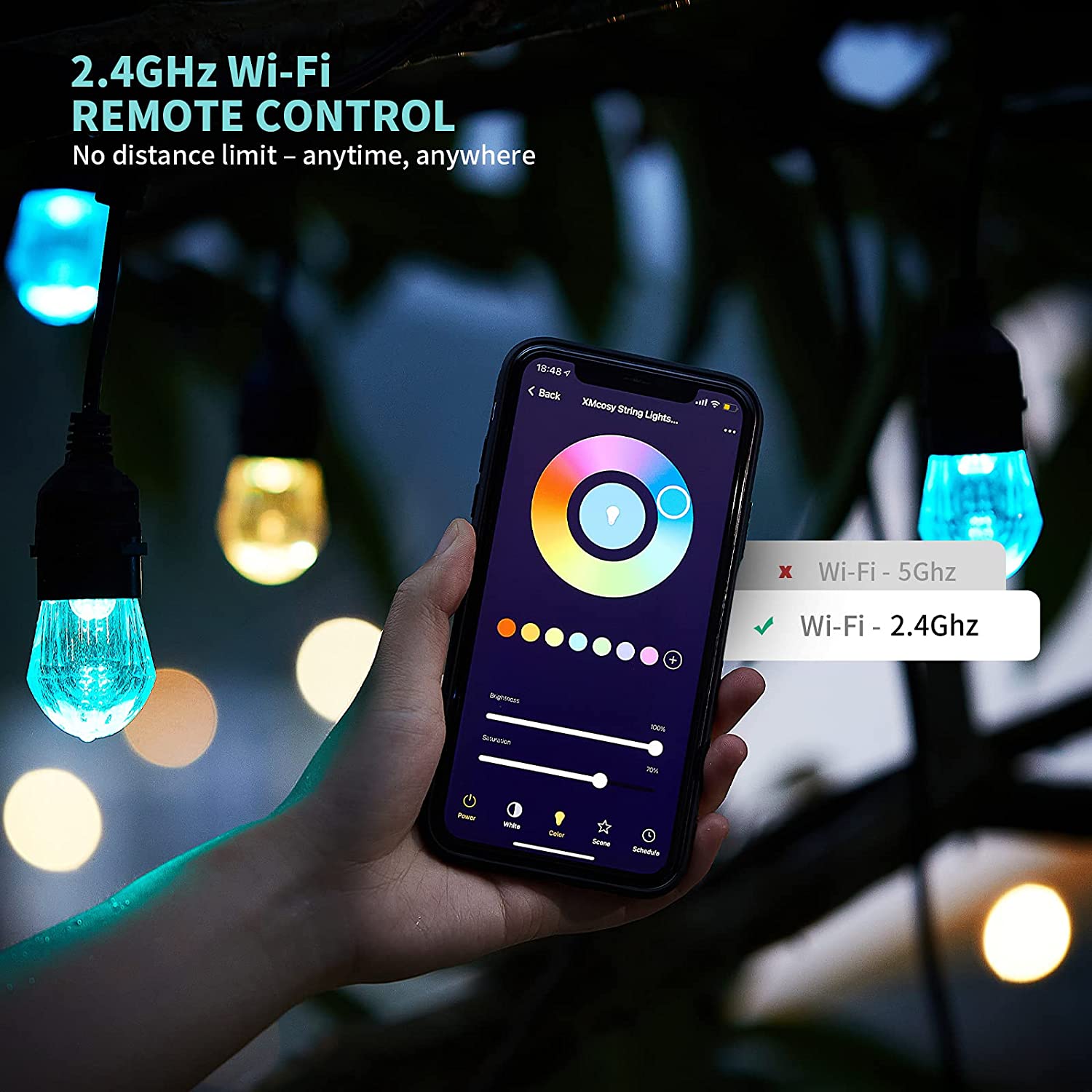 WiFi Tuya Smart RGB LED String - Smart Garden Led Lights ulasan dan harga