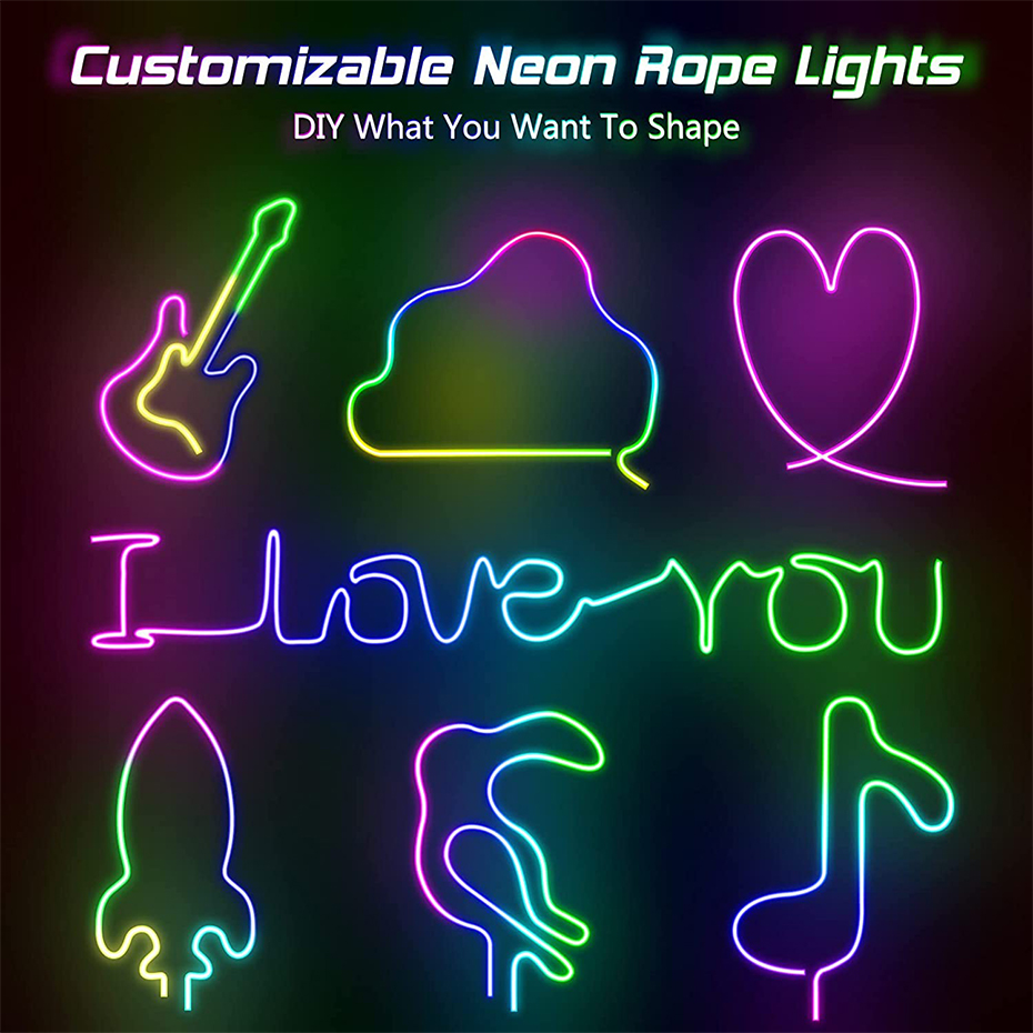 RGBIC LED Neon Strip 12V 96LED - Smart Garden Led Lights ulasan dan harga