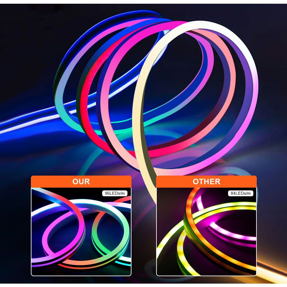 RGBIC LED Neon Strip 12V 96LED - Smart Garden Led Lights ulasan dan harga
