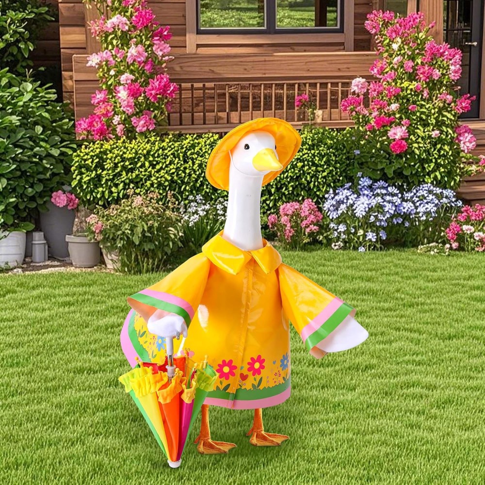 Cute Porch Goose Raincoat Outf - Smart Garden In Home ulasan dan harga