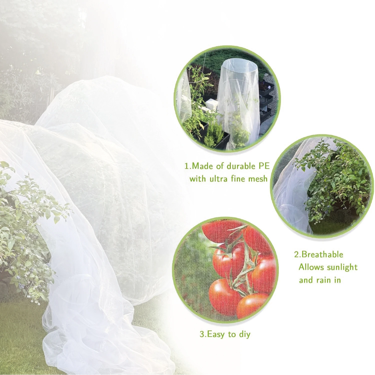 Insect Protection Net Garden P - Smart Garden Greenhouse ulasan dan harga
