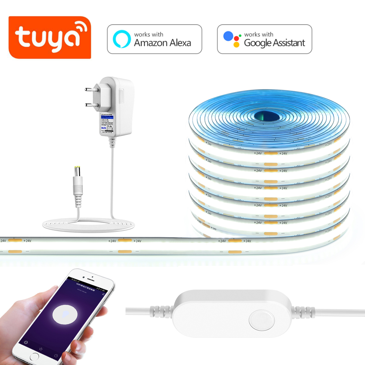 3M 5M 10M 24V COB LED Strip Li - Smart Garden Led Lights ulasan dan harga