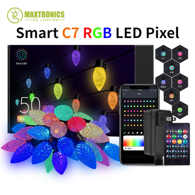 New Smart C7 RGB LED Pixel Mod - Smart Garden Led Lights ulasan dan harga