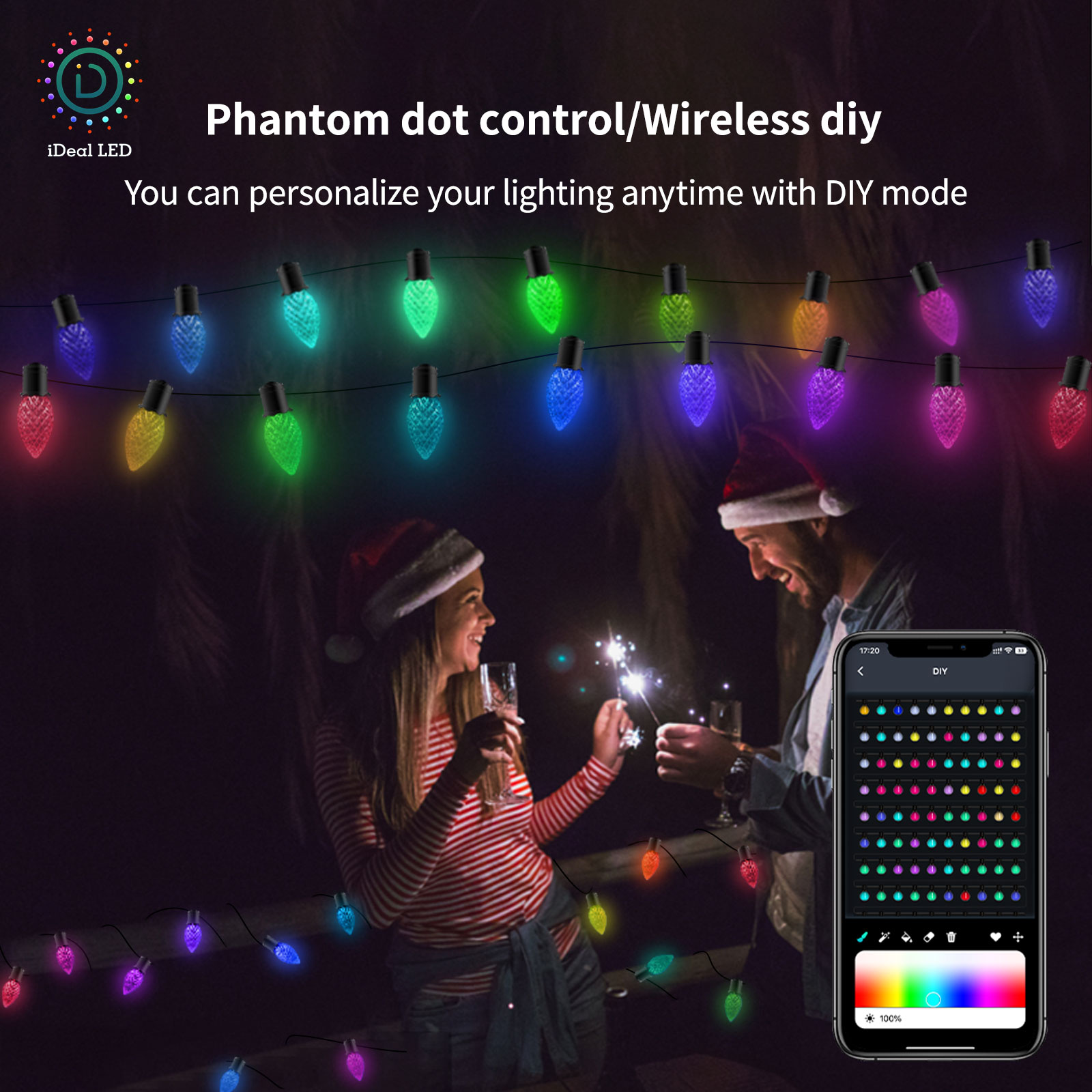 New Smart C7 RGB LED Pixel Mod - Smart Garden Led Lights ulasan dan harga
