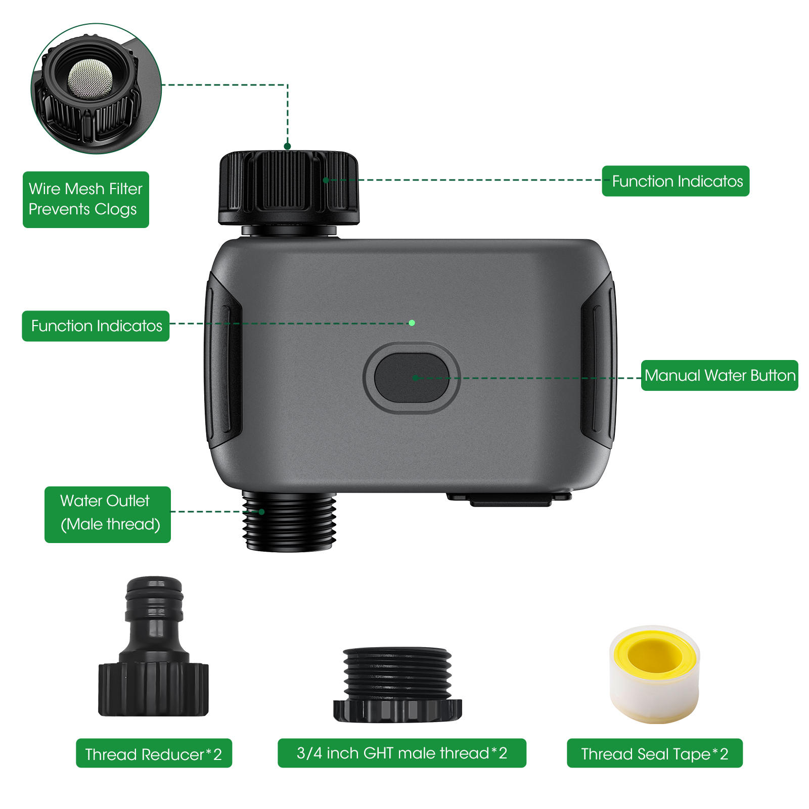 Insoma Wifi Sprinkler Timer Au - Smart Garden Nursery ulasan dan harga